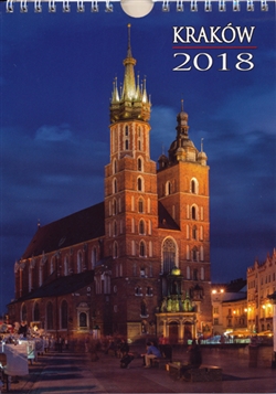 This beautiful small format spiral bound wall calendar features15 scenes from the city of Cracow. Includes all Polish holidays and names days in Polish. European layout (Monday is the first day of the week). Descriptions and days and months are displayed