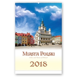 This beautiful wall calendar features 12 scenes from Polish towns and cities.