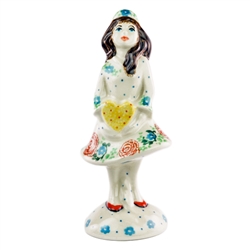 Collectors of Polish stoneware from Poland's premier company, Ceramika Artystyczna, will enjoy this unique figurine. Artist initialed