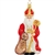 Masterfully crafted with shimmering, colorful glazes and detailed with sparkling glitter accents, this St. Nicholas ornament will add classic Christmas charm to your tree! Artfully crafted of glass from Poland, this charming Santa Claus ornament is 5.5" t