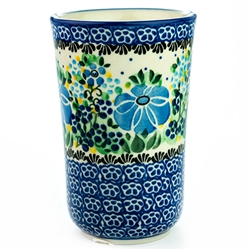 Polish Pottery 11 oz. Tumbler. Hand made in Poland. Pattern U1764 designed by Agnieszka Damian.