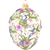 Artfully hand-crafted in Poland, this gorgeous clear glass egg is embellished with fabric, beads, and glitter in a pink and purple flower motif. Elegant and colorful, this glass egg ornament with pink and purple flowers will make a stunning keepsake for