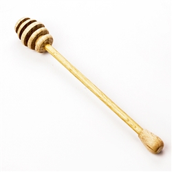 Old fashioned wooden Polish honey dipper.  Size approx 7" long x 1" wide,
Do not wash in a dishwasher and try to avoid prolonged contact with water.