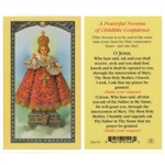 Polish Art Center - Infant of Prague - Holy Card.  Plastic Coated. Picture and prayer is on the front, text is on the back of the card.