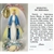 Saint Bernadette - Polish - Modlitwa Sw. Bernarda  - Holy Card Plastic Coated with Medallion. Picture is on the front, Polish text is on the back of the card. Note: the plastic is slightly 'wrinkled' around the medallion which is not meant to be removed.