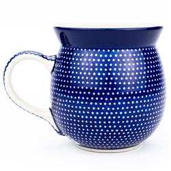 Polish Pottery 16 oz. Bubble Mug. Hand made in Poland. Pattern U1123 designed by Maria Ciszewska.