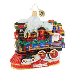 This express train comes directly from Santa’s workshop, right to your hometown! Santa's choo-choo is chug-chug-chuggin’ along, packed with presents for all the good girls and boys around!