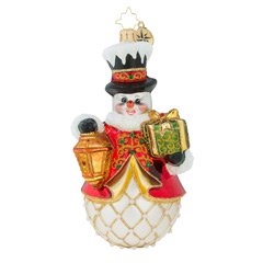 This frosty will never lose his way! His lantern will always shine brightly through the night, until the start of Christmas day!