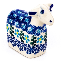 Polish Pottery 4" Lamb. Hand made in Poland.