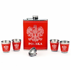 Great 6 piece set includes 8oz flask, funnel and 4 shot cups.
The stainless steel hip flask is curved to be comfortable in your back pocket. Comes with a screw top cover with holder so you can't lose it after you open it. Rinse inside before using.