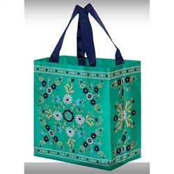 This lightweight yet durable tote bag is a perfect way to display your heritage. Made of polypropylene (PP) woven laminate. Water runs right off. Size opened is approx. 10" x 10.5" x 6"