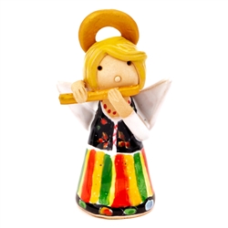 Our beautiful little ceramic angel is dressed in her Polish folk costume. Totally hand made and painted in Poland. Stamped and artist initialed on the bottom. No two angels are exactly alike as they are all hand made and painted.