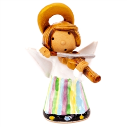 Our beautiful little ceramic angel is dressed in her Polish folk costume. Totally hand made and painted in Poland. Stamped and artist initialed on the bottom. No two angels are exactly alike as they are all hand made and painted. Egg Colors vary.