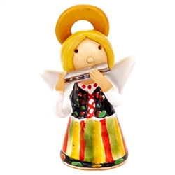 Our beautiful little ceramic angel is dressed in her Polish folk costume. Totally hand made and painted in Poland. Stamped and artist initialed on the bottom. No two angels are exactly alike as they are all hand made and painted. Egg Colors vary.