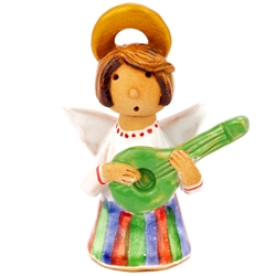 Our beautiful little ceramic angel is dressed in her Polish folk costume. Totally hand made and painted in Poland. Stamped and artist initialed on the bottom. No two angels are exactly alike as they are all hand made and painted. Egg Colors vary.