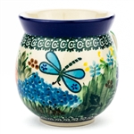 Polish Pottery 16 oz. Bubble Mug. Hand made in Poland. Pattern U2021 designed by Teresa Liana.