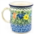 Polish Pottery 8 oz. Everyday Mug. Hand made in Poland. Pattern U2202 designed by Maria Starzyk.