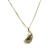 Sterling Silver Mini Pierogi Necklace.  Pierogi size is approx .75" x .25".