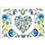 Kaszub Heart Motif Post Card - Kashubian Design