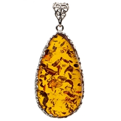 Amber (Bursztyn in Polish) is fossilized tree sap that dates back 40 million years. It comes from all around the world, but the highest quality and richest deposits are found around the Baltic Sea.