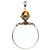 Unique and beautifully hand-crafted sterling silver magnifying glass decorated with amber highlights. Has its own silver finding which can be used to attach a chain if desired. Size is approx 3.25" x 2".