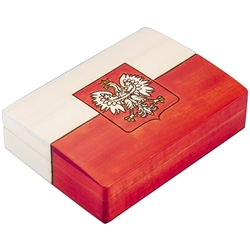 Polish Flag with Eagle Box