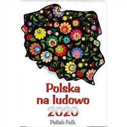 This beautiful wall calendar features 13 pages of poster quality Polish folk art designs on glossy paper. The artistry is truly superb.  Days of the week are in Polish and English abbreviations. European layout - Monday is the first day of the week.