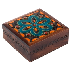 Polish Square Floral Box