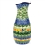 Polish Pottery 10.5" Carafe. Hand made in Poland. Pattern U3783 designed by Krystyna Dacyszyn.