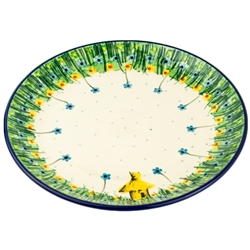 Polish Pottery 10.5" Dinner Plate. Hand made in Poland. Pattern U4707 designed by Jacek Chyla.