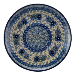 Polish Pottery 8" Dessert Plate. Hand made in Poland. Pattern U4798 designed by Teresa Liana.