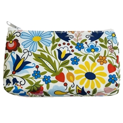 Small Zippered Sachet Purse - Kashub Floral - Kaszub