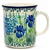 Polish Pottery 8 oz. Everyday Mug. Hand made in Poland. Pattern U2380 designed by Teresa Liana.