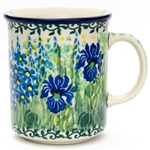 Polish Pottery 8 oz. Everyday Mug. Hand made in Poland. Pattern U2380 designed by Teresa Liana.