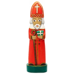 Swiety Mikolaj is one of the most popular themes in Polish folk art. Folk artist Jerzy Zbrozek carves and paints these very traditional St. Nicholas figures.
