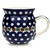 Polish Pottery 11 oz. Bubble Mug. Hand made in Poland and artist initialed.