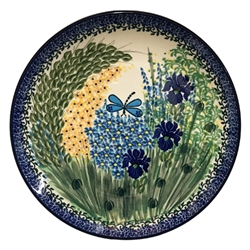Polish Pottery 10" Dinner Plate. Hand made in Poland. Pattern U2380 designed by Teresa Liana.