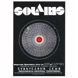 Solaris, Polish Film Poster by Andrzej Bertrandt designed in 1972 It has now been turned into a post card size 4.75" x 6.75" - 12cm x 17cm.