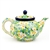 Polish Pottery 10 oz. Bedtime Teapot. Hand made in Poland. Pattern U4902 designed by Teresa Liana.