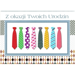 Polish Birthday Greeting Card