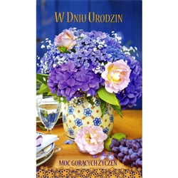 Polish Birthday Greeting Card