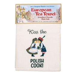 Kiss The Polish Cook Tea Towel