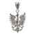 Sterling silver Polish eagle pendant from the period 1919 - 1920. Size is approx .75" x .5".  Made In Poland