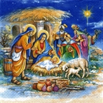 Polish Luncheon Napkins (package of 20) - "The Nativity". Three ply napkins with water based paints used in the printing process.
