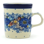 Polish Pottery 4 oz. Mug. Hand made in Poland. Pattern U4654 designed by Maria Starzyk.