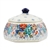 Polish Pottery 4" Trinket Box. Hand made in Poland. Pattern U4708 designed by Maria Starzyk.