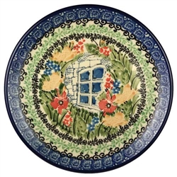 Polish Pottery 6" Bread & Butter Plate. Hand made in Poland. Pattern U4019 designed by Maria Starzyk.