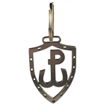 Polish PW (Polska Walczaca - Fighting Poland) cut out of heavy duty stainless steel key chain.  Size is approx 2.25" x 1.5" not including the ring.