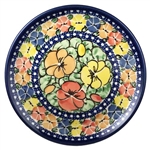 Polish Pottery 6" Bread & Butter Plate. Hand made in Poland. Pattern U417 designed by Maria Starzyk.