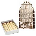 Polish Magnetic Wooden Match Box - Krakow House